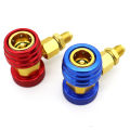 NEW R134A / R1234yf Freon H/L Auto Car Quick Coupler Connector Brass Adapters Air Conditioning Refrigerant Adjustable. 