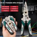 1pc Multi-Functional Folding Wire Cutter,Heavy-Duty Metal Construction with Ergonomic Handles,Compact Foldable Design. 