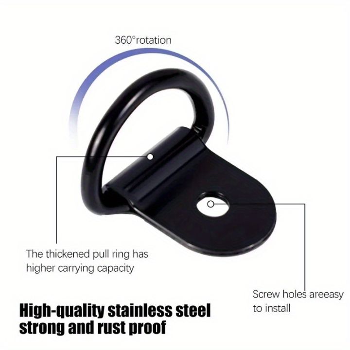 10/20Pcs%20Stainless%20Steel%20D%20Shape%20Pull%20Hook%20Tie%20Down%20Anchor%20Ring%20for%20Truck%20Trailer%20RV%20Boat%20Cargo%20Accessories%20-%20Image%204