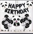 PANDA happy birthday decoration set for boys happy birthday banner happy birthday balloons birthday decoration items birthday accessories birthday theme decoration birthday theme for boys birthday theme set. 