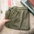 Women Long Pants Causal Elastic Waist Loose Basic Long Trousers For Female Spring Summer Wide Leg Long Pants.