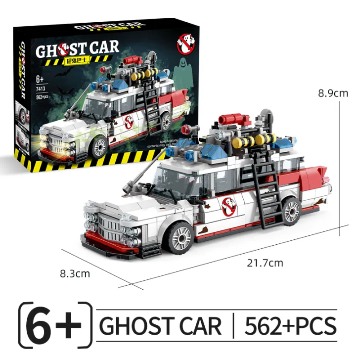 MOC%20Creative%20Ghostbusters%20ECTO-1%20Vehicle%20Technical%20Building%20Blocks%20Racing%20Car%20Model%20Car%20Assembly%20Bricks%20%20for%20Kids%20-%20Image%207