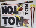 New 3D 2024 Ton Black And Read Edition Cricket Bat sticker Professional Players. 