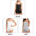 Women Sexy Ice Silky Pajamas Nightclothes Sleepwear Camisole And Shorts White Black Gray L XL XXL Comfortable Casual Summer.