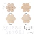 Wooden Milestone Monthly Cards Cloud Flower Animal For Record Newborn Photography Accessories Baby Souvenir Birthing . 