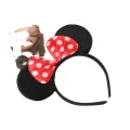 Adult Kids Minnie Mouse Ears Headband Girls Birthday Party Sequin Dot Bows Accessories Headwear Children's Headwear Hair Band. 