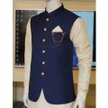 Black And Blue Color WAISTCOAT For Men and Boys Same Like IMRAN KHAN Waistcoat. 