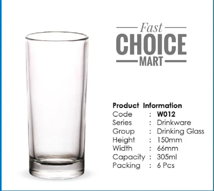 Cristal%20Clear%20Drinking%20Tall%20Plain%20Glass/%20Olila-W012/Juice%20Glass%20(6%20pieces)%20set%20-%20Image%204