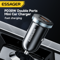 Product pd30w USB mini car charger type-C fast charge for Huawei IP Samsung type C PD QC 3.0 Mobile SUV car battery charger. 
