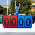 4/2 Digits Sports Scoreboard Tabletop Flip Scoreboard Football Basketball Tennis Flip Score Keeper Triangular Base Design. 