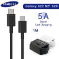Original Samsung Type C To Usb C PD Cable 25w Super Fast Charging 35w, 45w , 65w,  5A For Galaxy S23 S22 S21 S20 Note20 Tab S8 A53 5G A54 A34. 