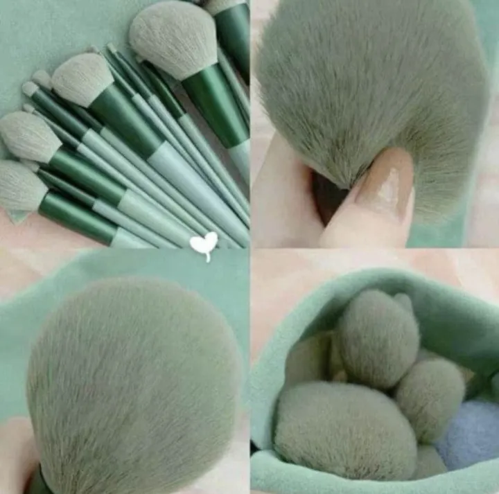 13%20pcs%20Portable%20Makeup%20Brush%20Pack%20Set-In%202%20Colors%20Pcs%20Makeup%20Brush%20Set%20With%20Storage%20Pouch%20For%20Women%20-%20Image%205