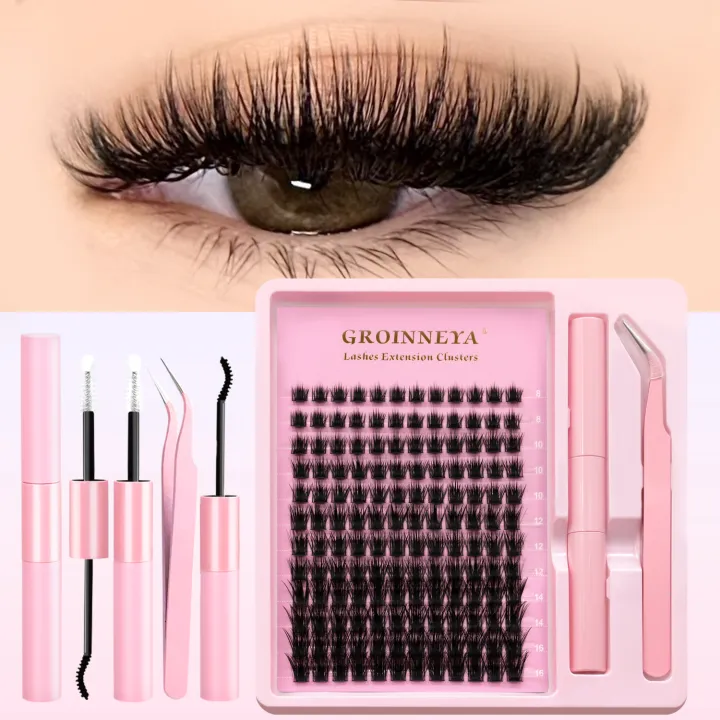 %E2%80%8BGROINNEYA%E2%80%8B%E2%80%8B%20Fluffy%20DIY%20Cluster%20Lashes%20Kit%20Individual%20Eyelashes%20Lasting%20Eyelash%20Extension%20Lash%20Bond%20And%20Seal%E2%80%8B%E2%80%8B%20Tools%20Easy%20Makeup%20-%20Image%202