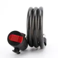 Bicycle Cable Padlock with Mounting Bracket Bike Steel Cable Lock Anti-Theft Mountain Bike Safety Lock for Electric Bike Scooter. 