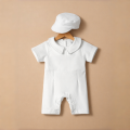 Baptism Clothes for Infant Boys Girls Soft Cotton Bodysuit 3-24 Months Baby First Christening Outfit Summer Toddler Suit. 