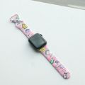 Pink Y2K Cute Watch Band Sport Compatible with Apple Watch Bands Design Prints Festival Soft Silicone Laser Strap for IWatch. 