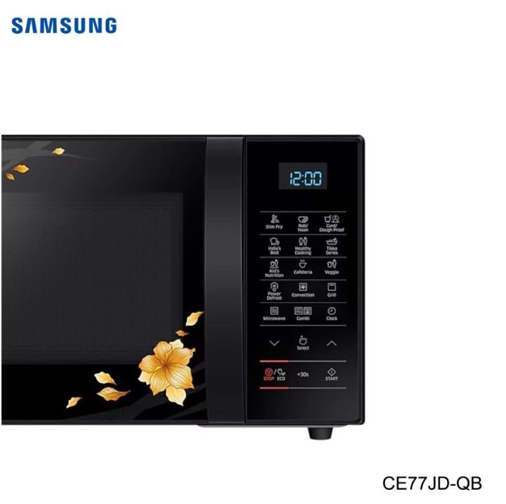 SAMSUNG%20CE77JD-QB/TL%203%20In%201%20Convection%20Microwave%20With%20SlimFry%20-Silver%20-%20Image%204