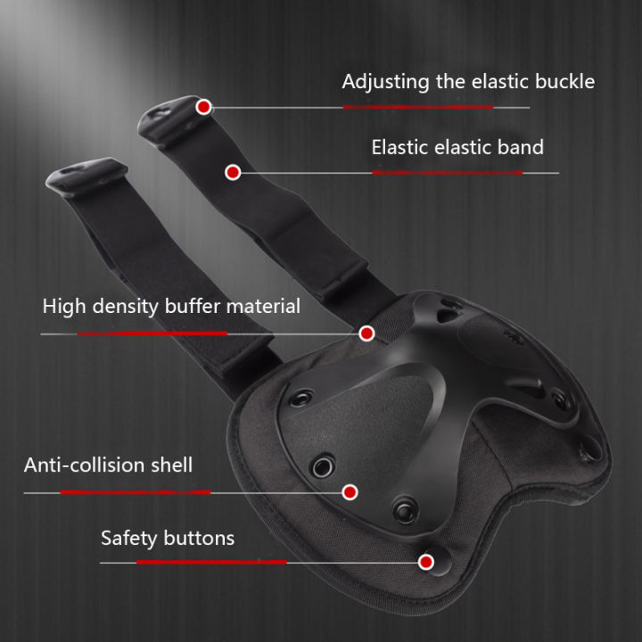 Outdoor%20%20Protective%20Gear%20Set%20Of%204%20Knee%20Pads%20Elbow%20Pads%20For%20Outdoor%20Cycling%20Mountaineering%20And%20Hiking%20Protection%20Sports%20-%20Image%203