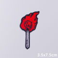 Punk Series Patch Iron On Patches For Clothing Thermoadhesive Patches On Clothes Horror Eyes Embroidery Patch DIY Sewing Patch.