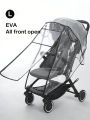 Baby stroller accessories waterproof and rainproof cover transparent windproof and dustproof opened for baby stroller raincoats. 