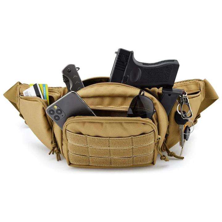 Multifunctional Tactical Waist Bag For Outdoor Activities - Perfect For Mountaineering, Running, And Cycling
