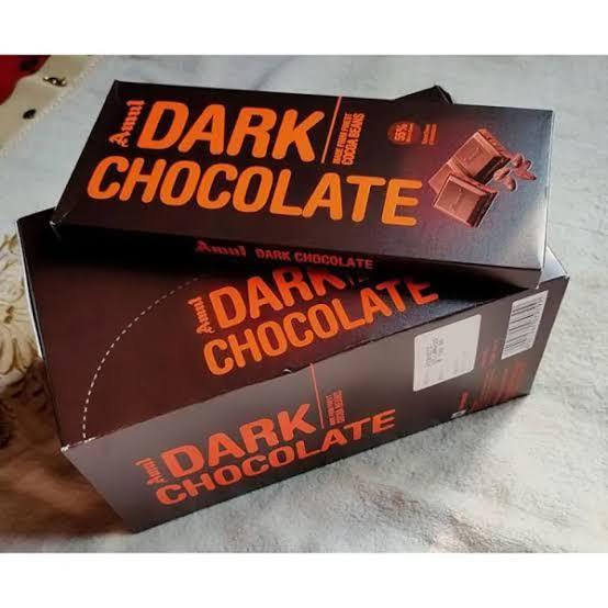 Amul dark chocolate 125g-10pcs (1 box) | Daraz.com.bd