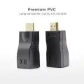 4K HDMI-compatible Extender RJ45 Ports Up to 30m Over CAT6 5E Network Ethernet LAN TX RX Adapter Cable HDTV to RJ45 for DVD PS4. 
