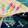 4pcs Mermaid Dive Toys Set Glow in the Dark Lights up Bath & Swimming Pool Outdoor Games for Toddlers Boys Girls Teens & Adults.
