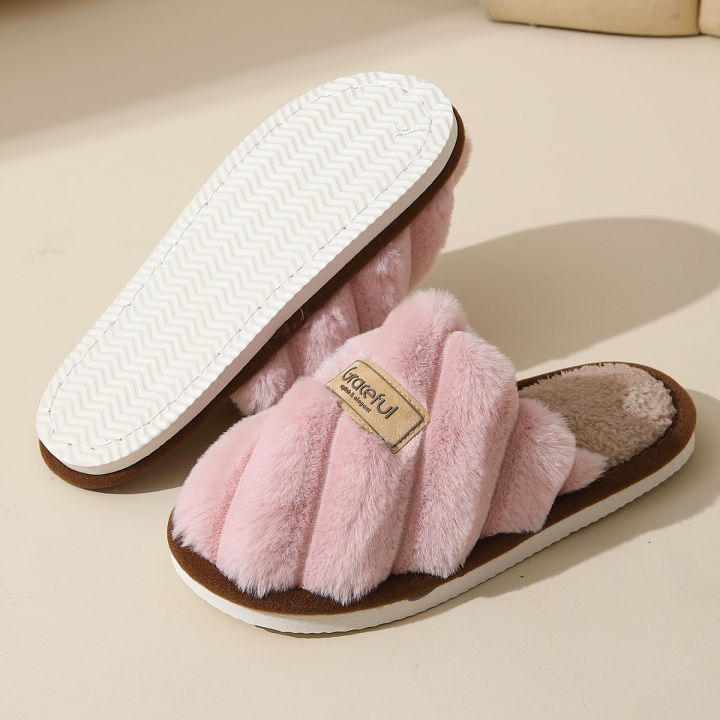 Winter%20Warm%20Plush%20Women%20Slippers%20Non%20Slip%20Soft%20Shoes%20Comfort%20Flat%20Heel%20Indoor%20Bedroom%20Couple's%20Slippers%20for%20Home%20Shoes%20-%20Image%205