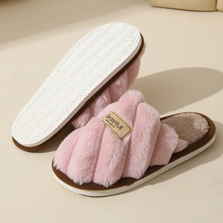 Winter%20Warm%20Plush%20Women%20Slippers%20Non%20Slip%20Soft%20Shoes%20Comfort%20Flat%20Heel%20Indoor%20Bedroom%20Couple's%20Slippers%20for%20Home%20Shoes%20-%20Image%205