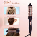 PTC Heated Curling Iron Brush 32mm Thermal Round Brush Anti Scald Hair Styler Volumizing Curler for Home Salon Use. 
