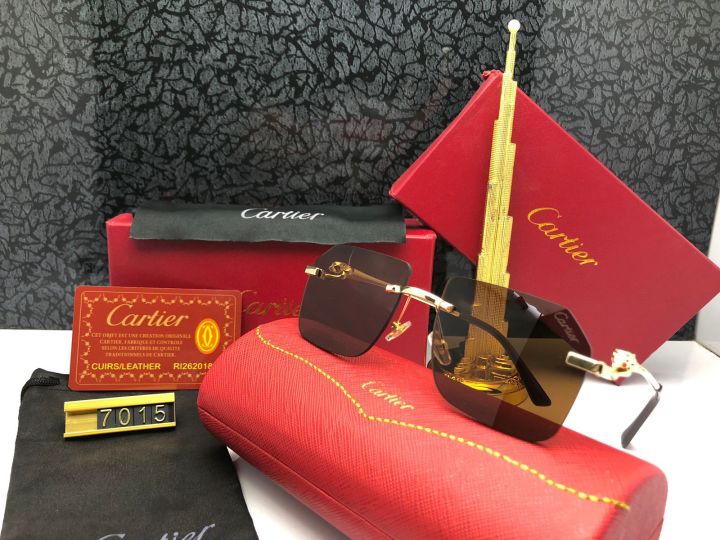 Cartier unisex sunglasses with brand box