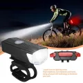 USB Rechargeable Bike Light Set Front Light with Taillight Easy to Install 3 Modes Bicycle Accessories for the Bicycle. 