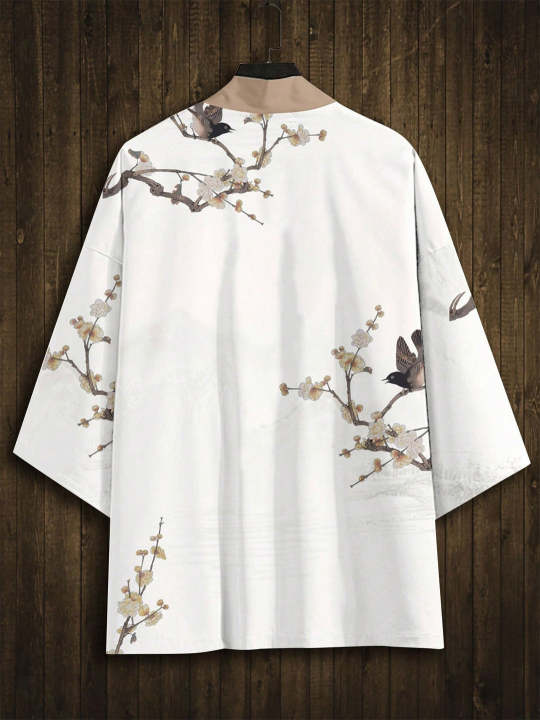 RANMARU%20KIMONO%20Men's%20Summer%20Short-sleeved%20Printed%20Shirt%20Shirt%20Fashion%20National%20Trend%20Harajuku%20Retro%20Cardigan%20and%20Clothing%20-%20Image%202