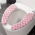 Thick and Warm Toilet Seat Cushion Cover - with Sticky Toilet Seat Cushion - Washable and Reusable Mat for Winter.
