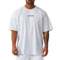 Summer Mesh Breathable Quick Dry Short Sleeve Top Gym Bodybuilding Fitness Training Clothes Oversized Loose Men's Sport T-Shirt. 