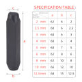 QJH Number Stamp (0-9) Letter Stamp Set (A-Z) Punch Perfect for Imprinting Metal Stamping Kit, Plastic, Wood, Leather 2-12.5MM. 