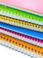 Ring register notebook.Premium quality. Spiral binding narrow lines register, Ring register, Solo spiral notebook. 