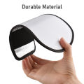 Portable Universal Camera Flash Reflector Speedlite Bounce Diffuser Board with Silver & White Reflective Surface for Canon Nikon. 
