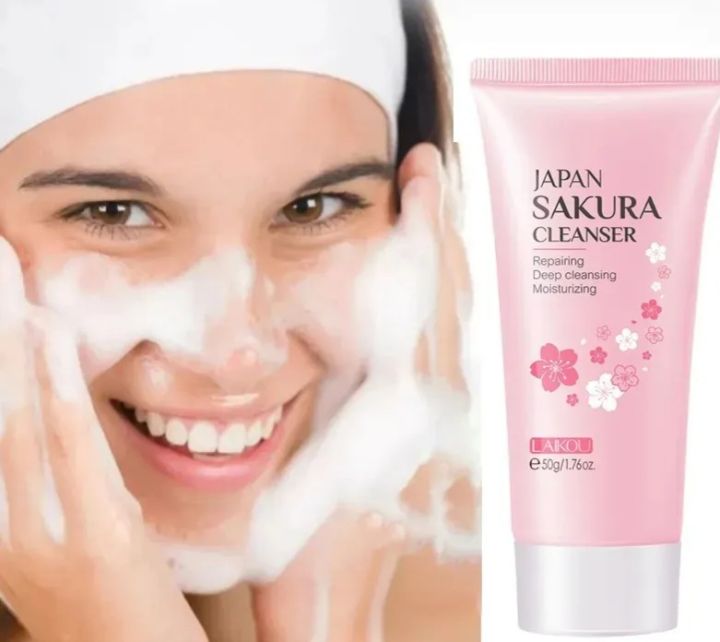 LAIKOU%20Sakura%20Cleanser%20Face%20Wash%20-%2050g%20%7C%20Oil-Control%20&%20Brightening%20Skin%20Care%20Solution%20-%20Image%203