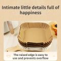 Air Fryer Paper Liners Disposable Oil-Proof Waterproof Baking Paper Round Square And Rectangle Parchment Kitchen Party Supplies. 