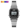 SKMEI 1901 Luxury Watch for Women Small Dial Stainless steel Digital Waterproof Ladies Wristwatches Womens Girl Montre femme. 