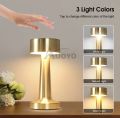 Cordless lamp Touch Sensitive Desk lamp Battery Powered USB Rechargeable Metal lamp dimmable Eye Protection Bedroom Bedside Reading lamp. 