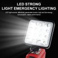 4IN Portable Cordless LED Work Light For Milwaukee 18V Li-ion Battery Lantern Outdoor Flashlight Camping Lamp Emergency Lighting. 