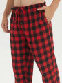 Mens Flannel Pajama Sets Cotton Plaid Pajamas for Men Pjs Set Soft Lounge Sleepwear Pj Pants with Pockets Flannel Shirts.