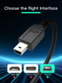 Data Frog USB A to Mini B 5 Pin Cable High-Speed Charger & Data Transfer Line for GP2X F200/Wiz PS3 Controller PSP Series NDSi. 