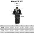 African Attire For Women Bazin Riche Embroidery Plus Size Elegant Party Church Dress.