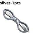 Simple Portable Folding Scissors Solid Color Glasses Shape Paper Cutters Students Handmade DIY Tools School Office Supplies. 