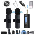 Wireless 3.5mm Lavalier Lapel Microphone Omnidirectional Condenser Mic for Camera Speaker Smartphone,Recording Mic for Youtube. 