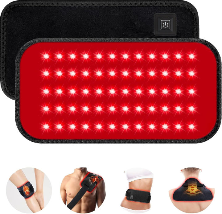 NEW 60 LEDs Red＆Infrared Light Therapy Belt 850nm 660nm Back Burn Fat ...